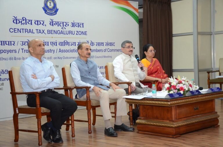 CBIC officials at the Bengaluru GST outreach interaction