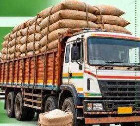 Sack-loaded truck illustration cropped from Karnataka Congress graphic