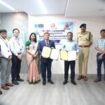 Railway and SBI officials at the digital penalty collection MoU ceremony in Bengaluru