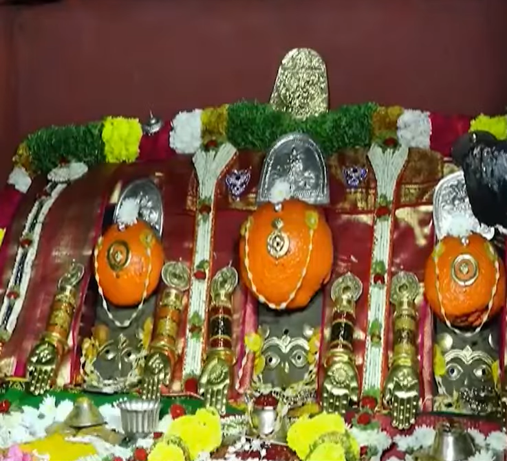 The sanctum of Hasanamba Temple in Hassan