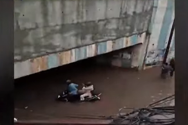 Bengaluru rain waterlogging at K.R. Puram underpass