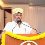 D.K. Shivakumar speaking at the Kail Muhurtha Jambara programme in Bengaluru