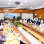 D K Shivakumar chairs the Bengaluru Metropolitan Region development advisory meeting at Krishna