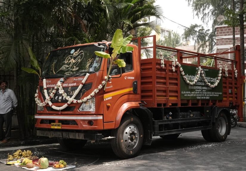 Hydraulic vehicle launched by Bengaluru East City Corporation to safely capture stray cattle