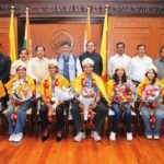 Karnataka athletes felicitated at a ceremony with State government representatives