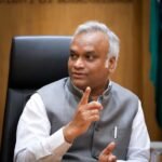 Priyank Kharge seated during a discussion