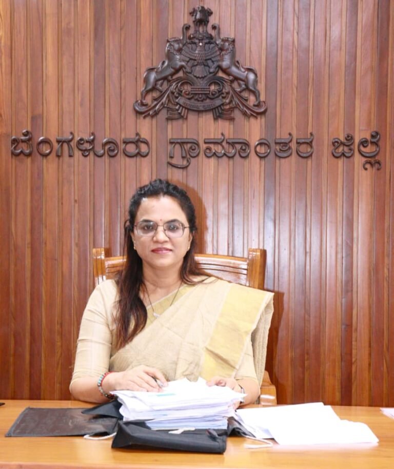 Bengaluru Rural Deputy Commissioner K.N. Anuradha at her office