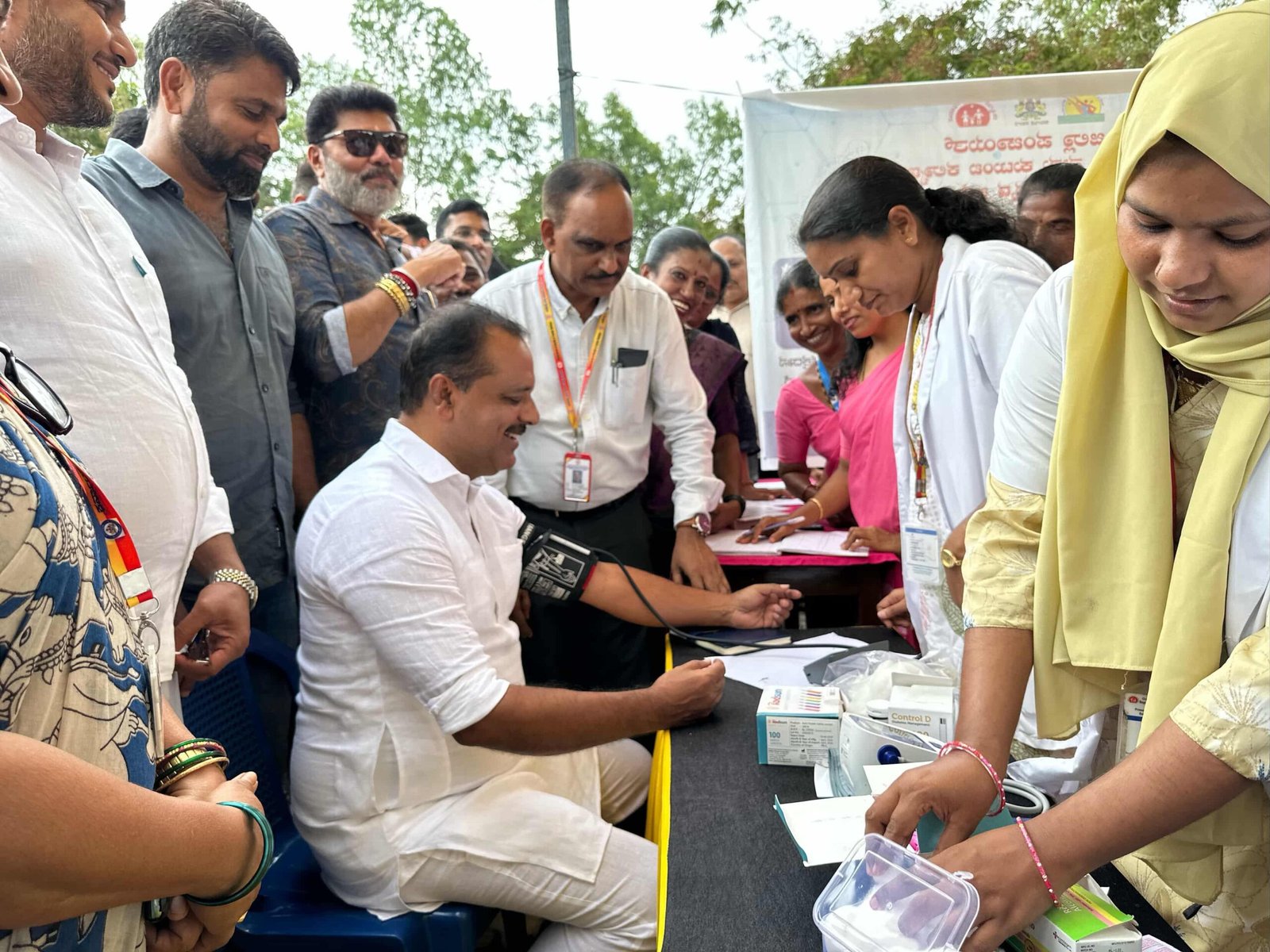 Supplied photograph of a health screening programme