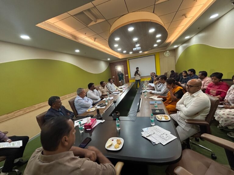 Participants at the meeting with private hospital representatives at Arogya Soudha