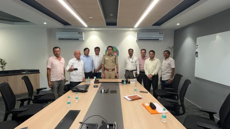 Officials and petroleum-sector representatives at a tanker-routing meeting in Bengaluru