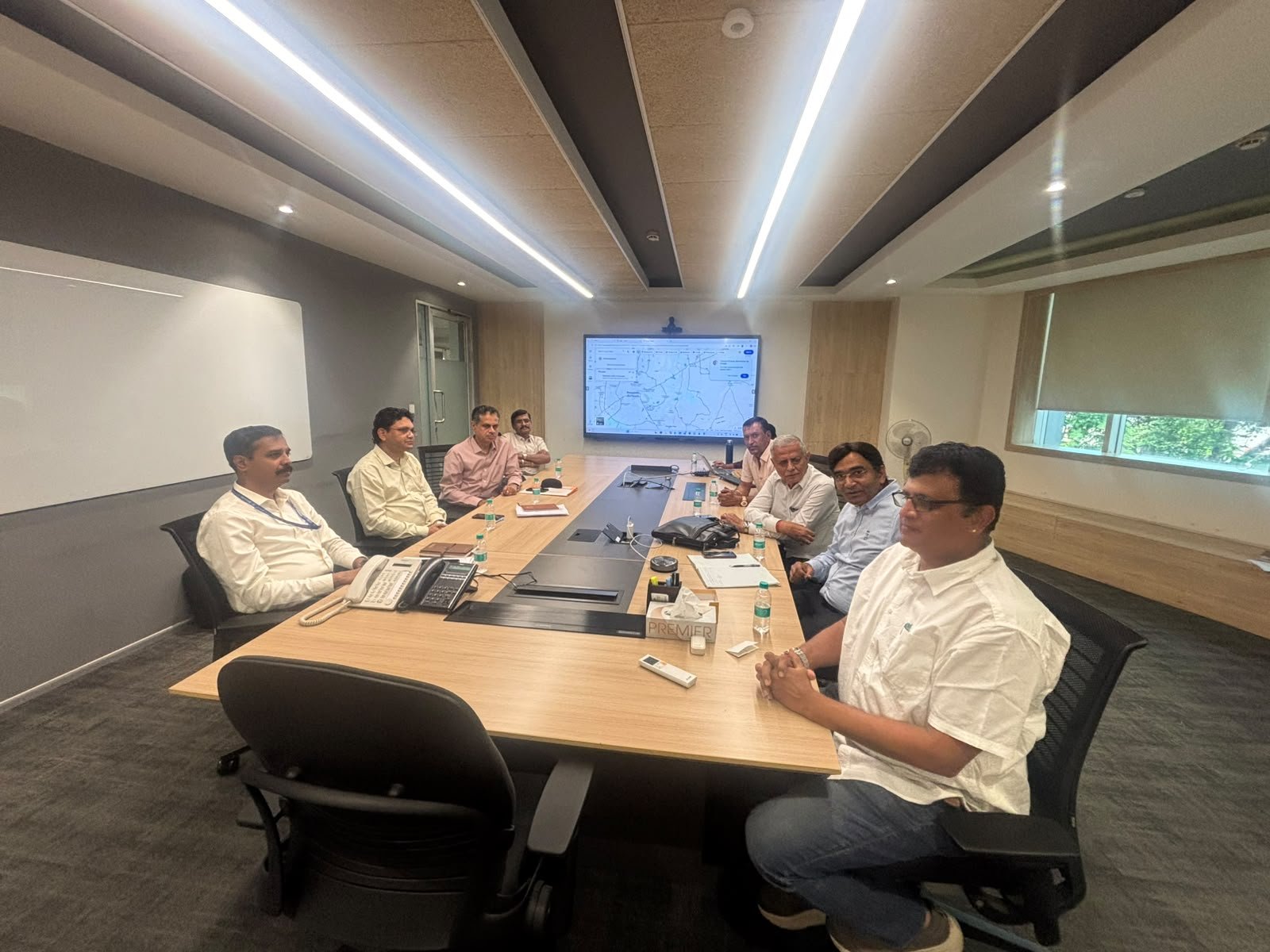 Representatives seated at the petroleum tanker-routing meeting in Bengaluru