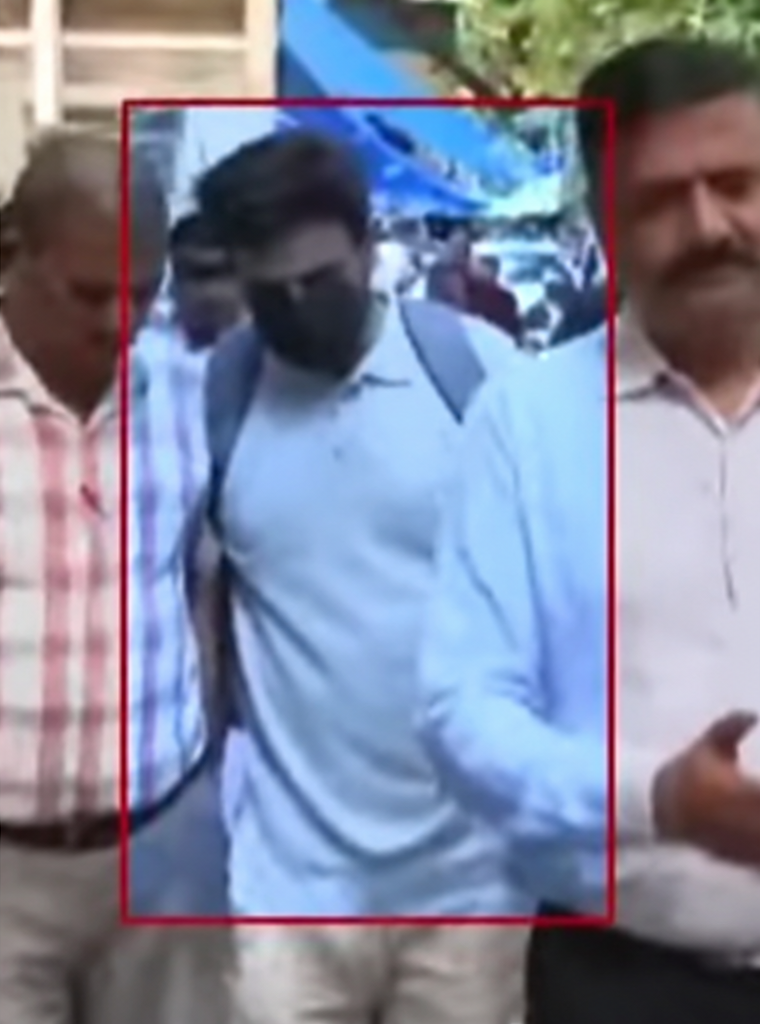 Masked man accompanied by others in the right-hand screenshot from TBL’s archived KPSC case coverage