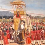 Historic depiction of the Mysore Dasara procession