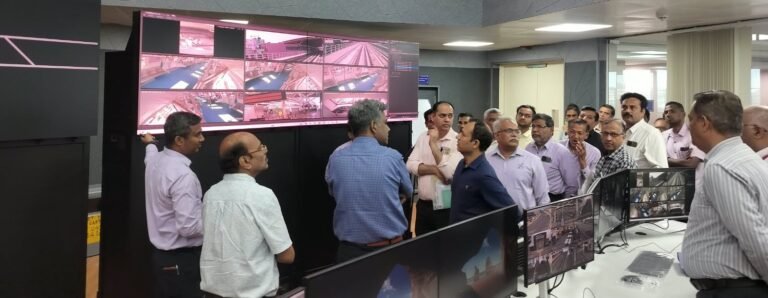 CMRS team and BMRCL officials inspect the Operations Control Centre for Namma Metro Pink Line